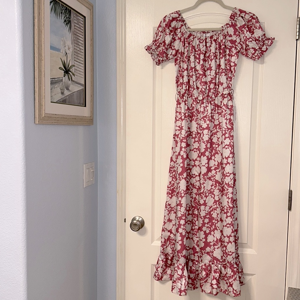 NWT NSR brand satin dress - S